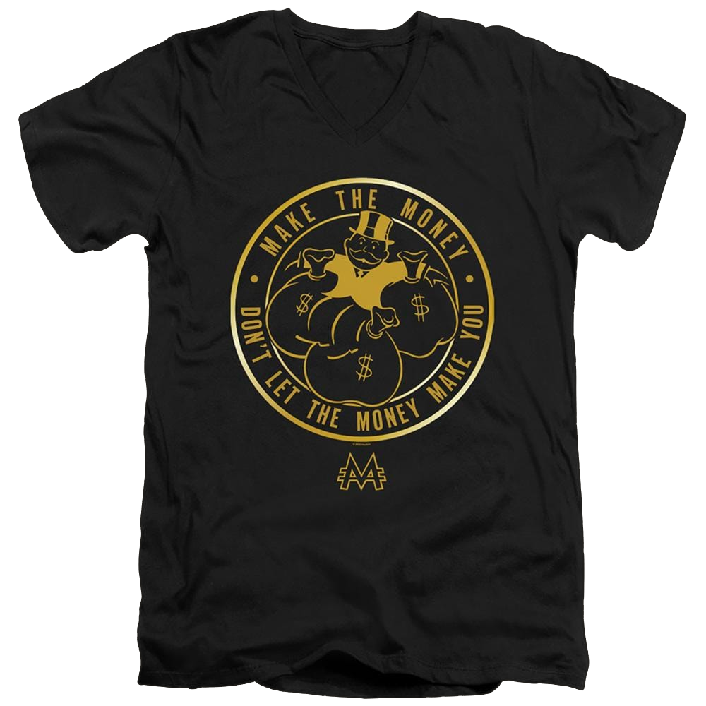 Monopoly Make The Money - Men's V-Neck T-Shirt Men's V-Neck T-Shirt Monopoly   