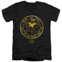 Monopoly Make The Money - Men's V-Neck T-Shirt Men's V-Neck T-Shirt Monopoly   