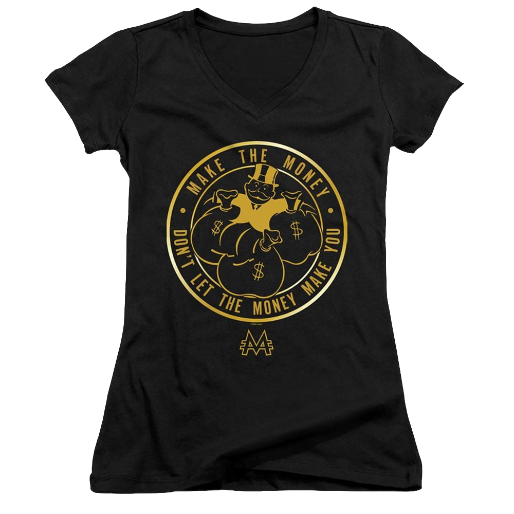 Monopoly Make The Money - Juniors V-Neck T-Shirt Juniors V-Neck T-Shirt Monopoly   