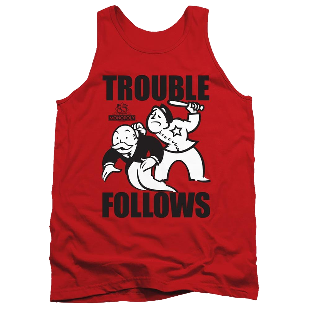 Monopoly Trouble Follows - Men's Tank Top Men's Tank Monopoly   