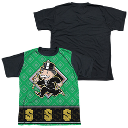Hasbro Monopoly Jersey - Youth Black Back T-Shirt Youth Black Back T-Shirt (Ages 8-12) Monopoly   