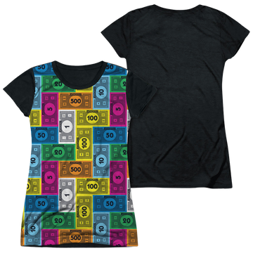 Hasbro Monopoly Cash Rich - Juniors Black Back T-Shirt Juniors Black Back T-Shirt Monopoly   