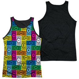 Hasbro Monopoly Cash Rich - Men's Black Back Tank Top Men's Black Back Tank Monopoly   