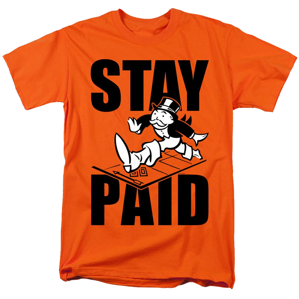 Monopoly Stay Paid Evergreen - Men's Regular Fit T-Shirt Men's Regular Fit T-Shirt Monopoly   