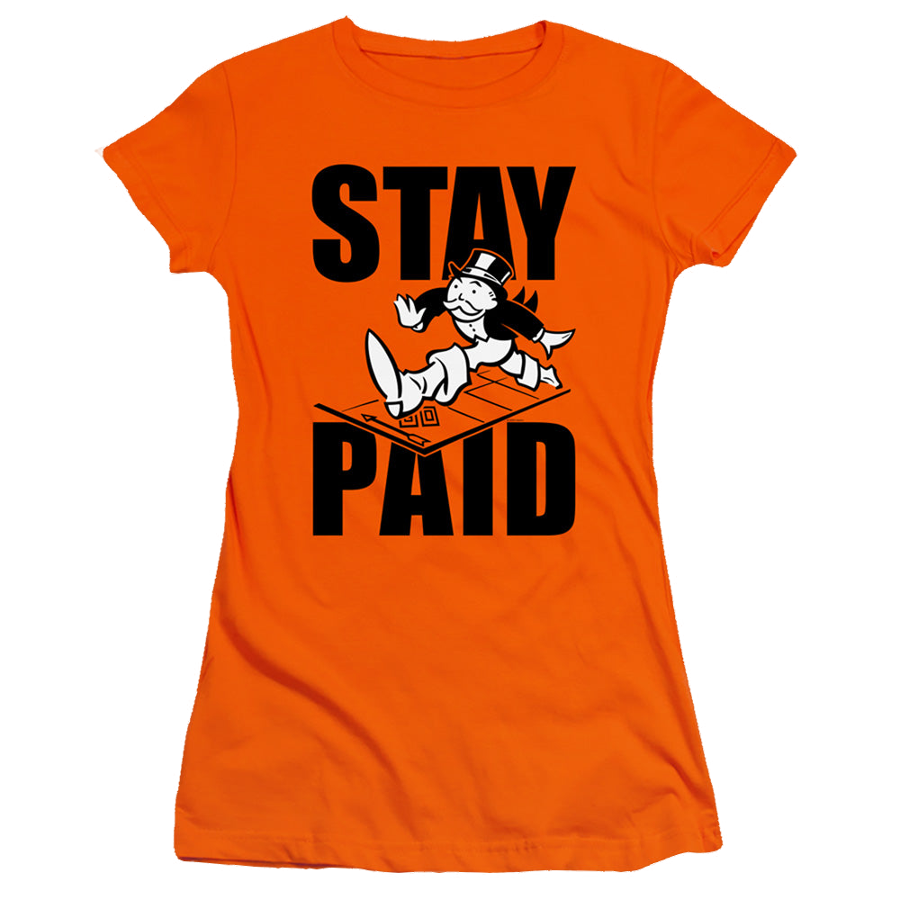 Hasbro Stay Paid Evergreen - Juniors T-Shirt Juniors T-Shirt Monopoly   