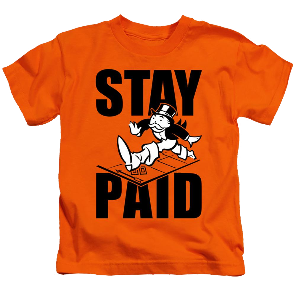Monopoly Stay Paid Evergreen - Kid's T-Shirt Kid's T-Shirt (Ages 4-7) Monopoly   