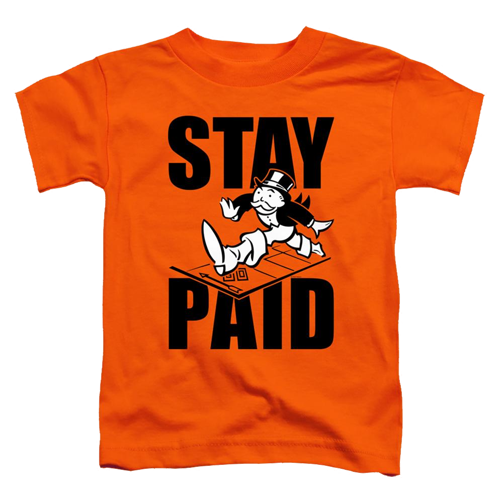 Monopoly Stay Paid Evergreen - Toddler T-Shirt Toddler T-Shirt Monopoly   