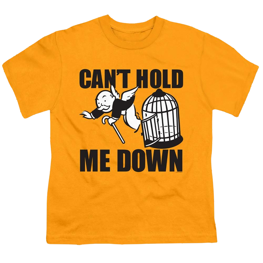 Monopoly Cant Hold Me Down No Logo - Youth T-Shirt Youth T-Shirt (Ages 8-12) Monopoly   