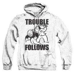 Hasbro Trouble Follows Evergreen - Pullover Hoodie Pullover Hoodie Monopoly   