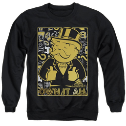 Monopoly Own It All - Men's Crewneck Sweatshirt Men's Crewneck Sweatshirt Monopoly   
