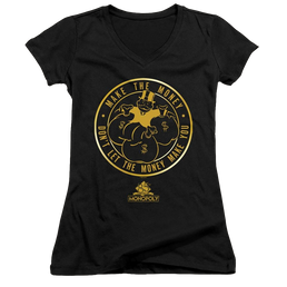 Monopoly Make The Money - Juniors V-Neck T-Shirt Juniors V-Neck T-Shirt Monopoly   
