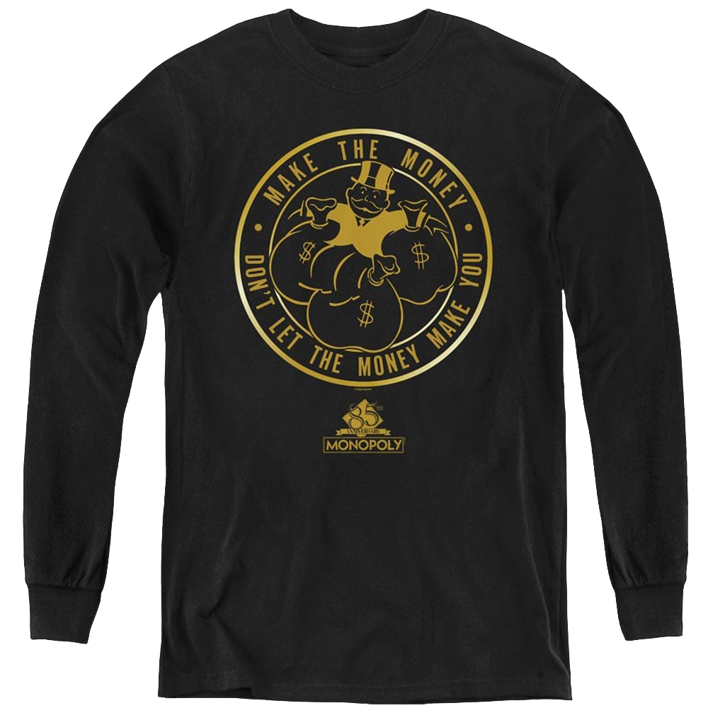 Monopoly Make The Money - Youth Long Sleeve T-Shirt Youth Long Sleeve T-Shirt Monopoly   