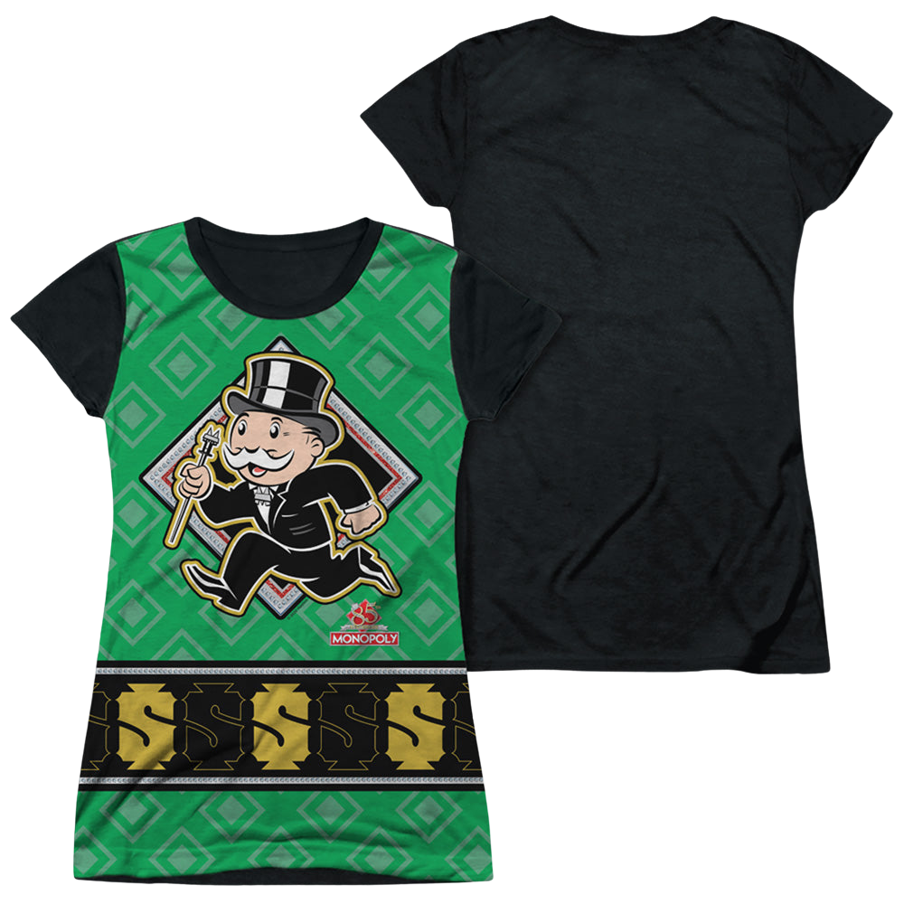 Hasbro Monopoly Jersey - Juniors Black Back T-Shirt Juniors Black Back T-Shirt Monopoly   