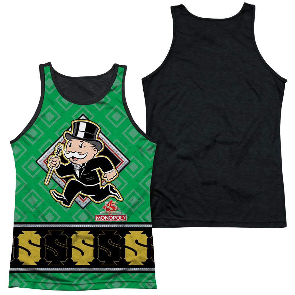 Hasbro Monopoly Jersey - Men's Black Back Tank Top Men's Black Back Tank Monopoly   