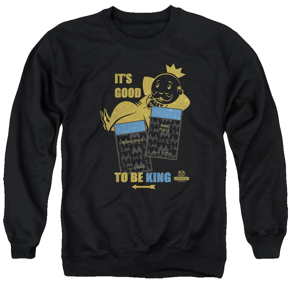 Monopoly Its Good To Be King - Men's Crewneck Sweatshirt Men's Crewneck Sweatshirt Monopoly   