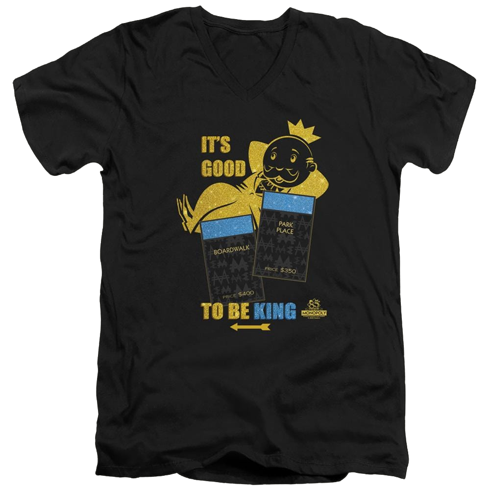 Monopoly Its Good To Be King - Men's V-Neck T-Shirt Men's V-Neck T-Shirt Monopoly   