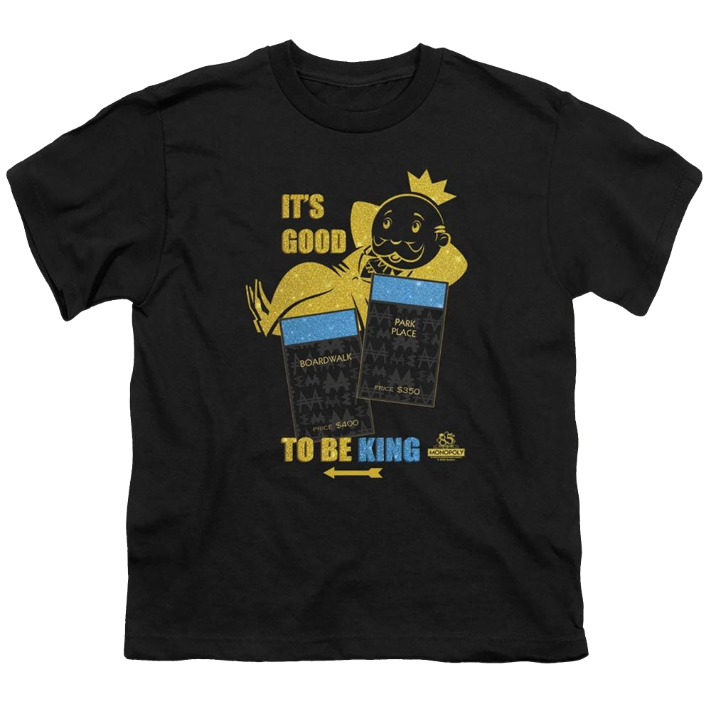 Monopoly It's Good To Be King - Youth T-Shirt Youth T-Shirt (Ages 8-12) Monopoly   