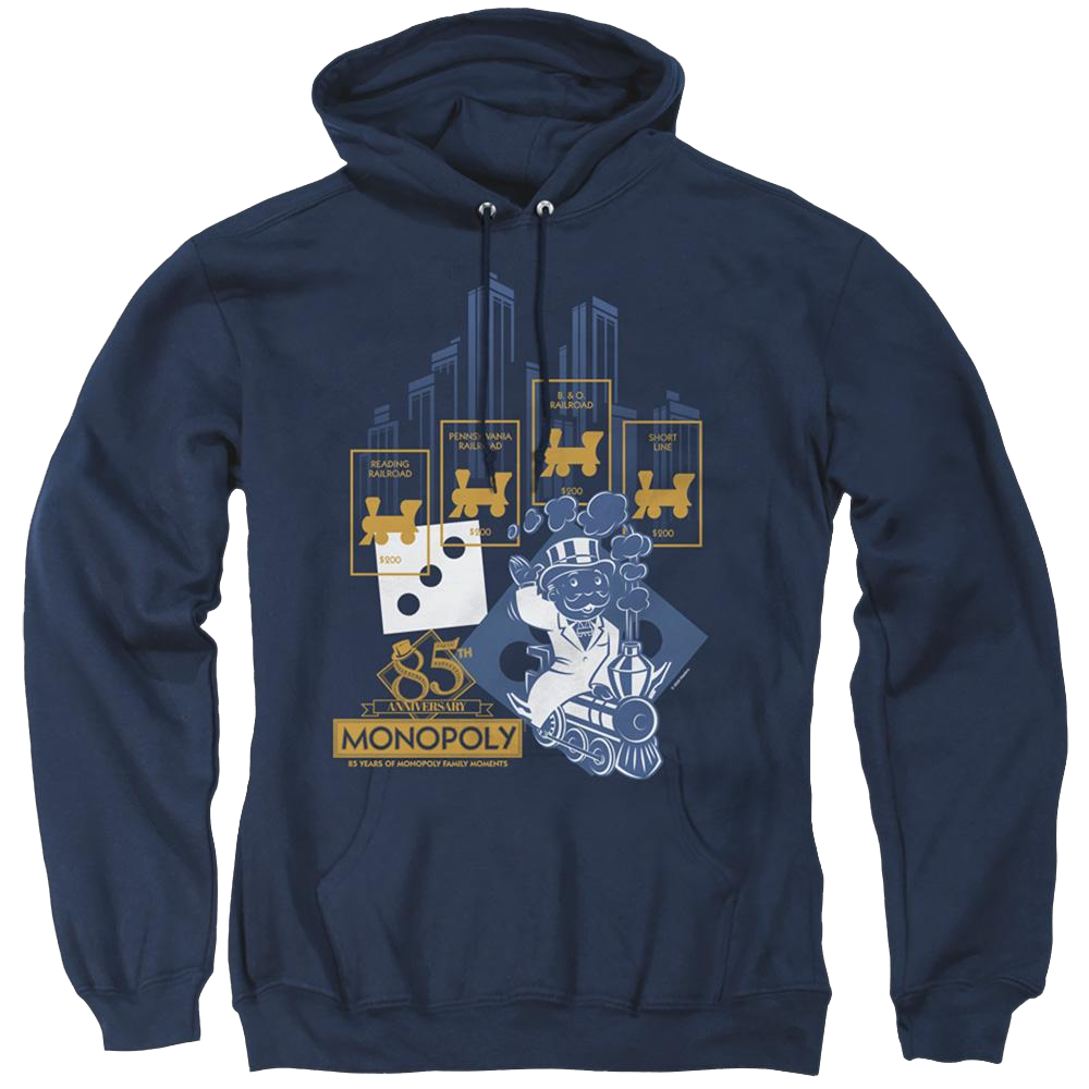 Monopoly The True Railroad Tycoon - Pullover Hoodie Pullover Hoodie Monopoly   