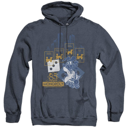 Monopoly The True Railroad Tycoon - Heather Pullover Hoodie Heather Pullover Hoodie Monopoly   