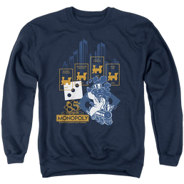 Monopoly The True Railroad Tycoon - Men's Crewneck Sweatshirt Men's Crewneck Sweatshirt Monopoly   