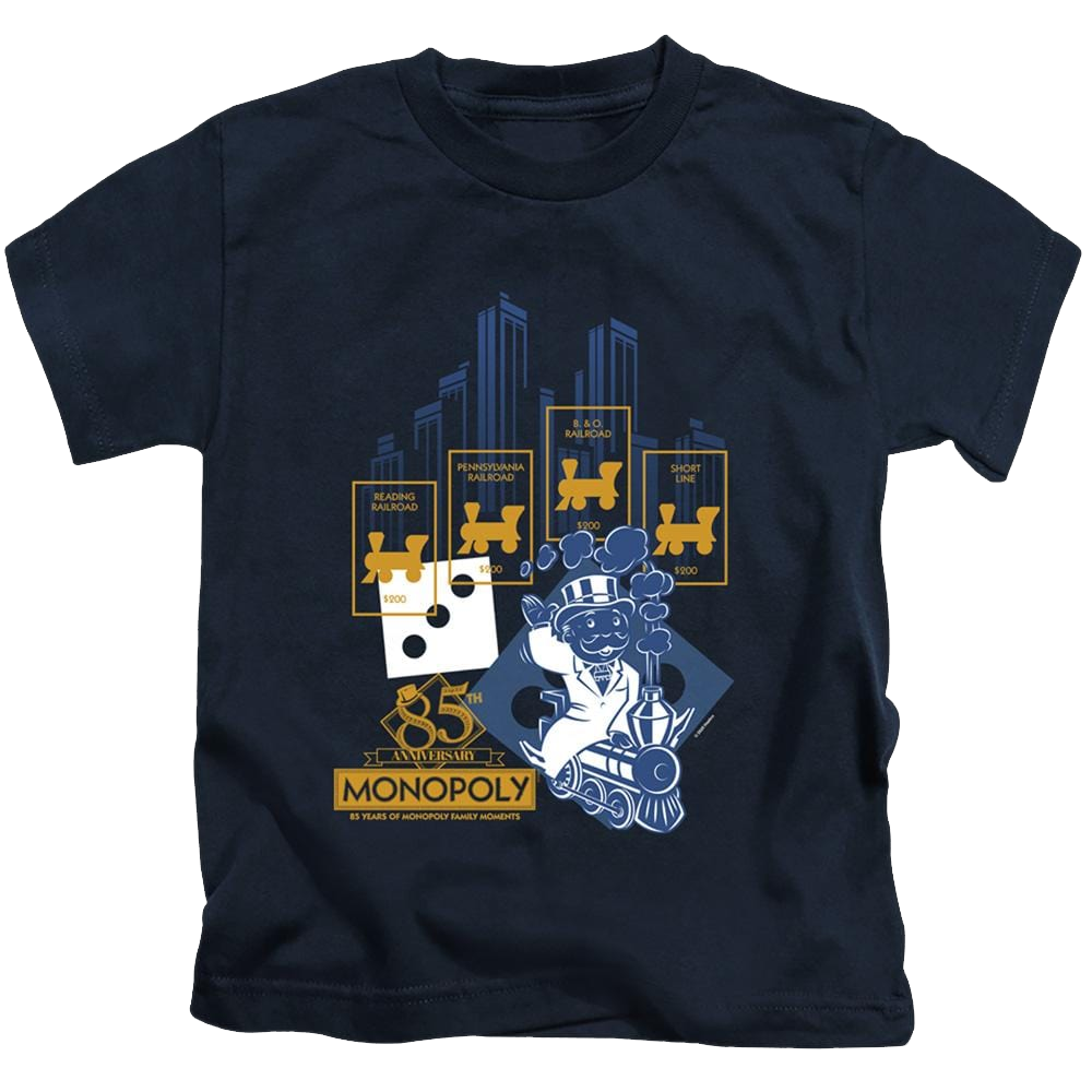 Monopoly The True Railroad Tycoon - Kid's T-Shirt Kid's T-Shirt (Ages 4-7) Monopoly   