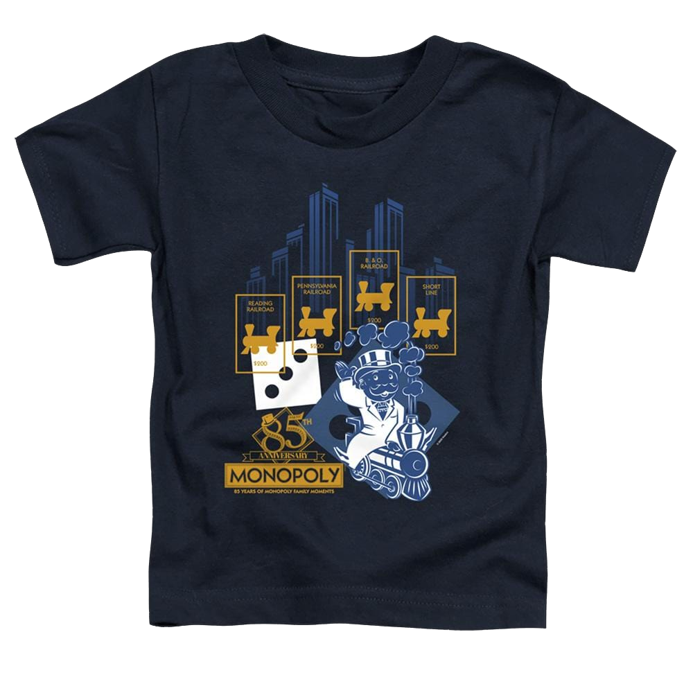 Monopoly The True Railroad Tycoon - Toddler T-Shirt Toddler T-Shirt Monopoly   