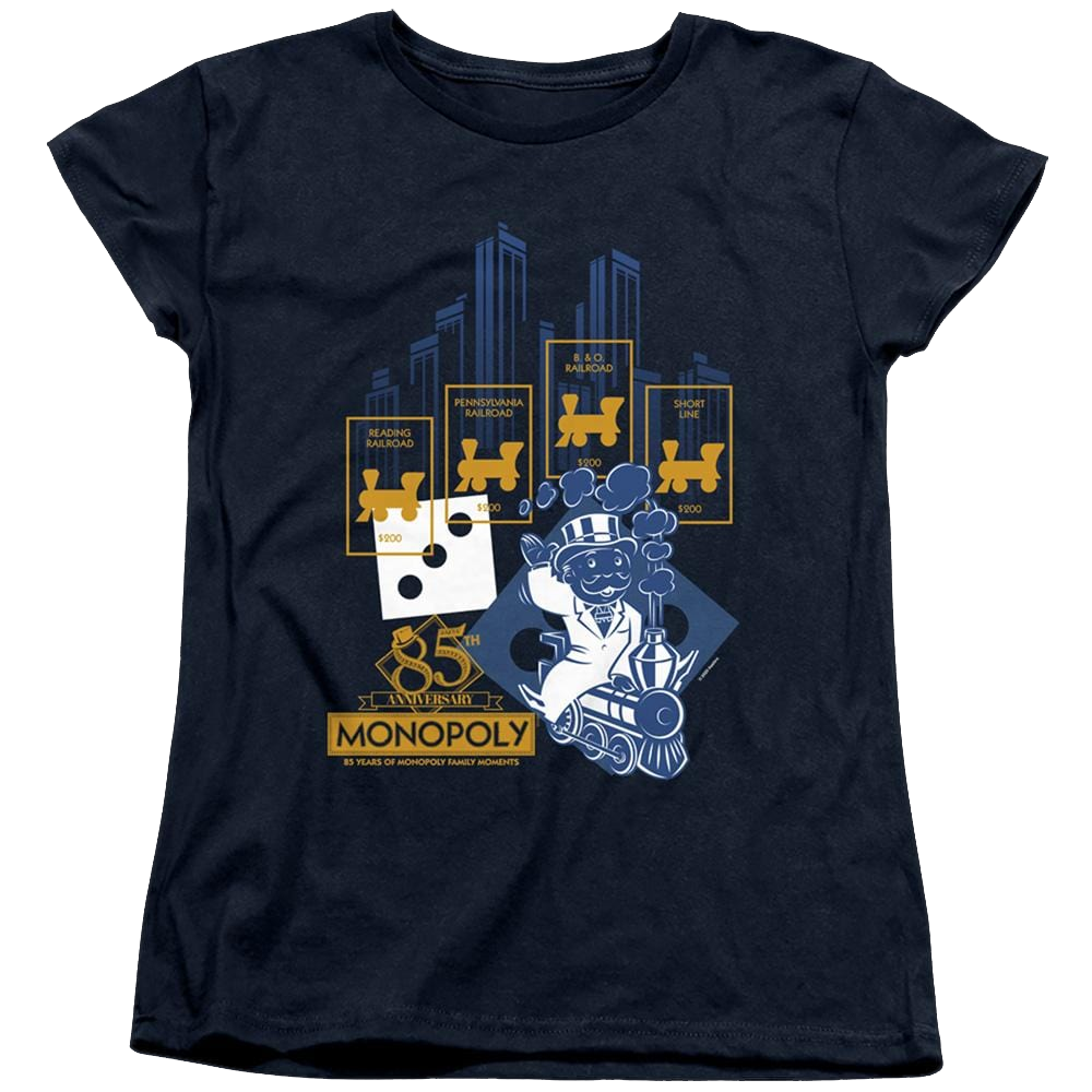 Monopoly The True Railroad Tycoon - Women's T-Shirt Women's T-Shirt Monopoly   