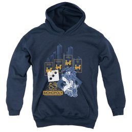 Monopoly The True Railroad Tycoon - Youth Hoodie Youth Hoodie (Ages 8-12) Monopoly   