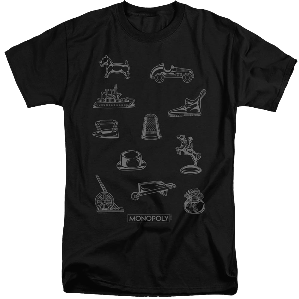 Monopoly Token - Men's Tall Fit T-Shirt Men's Tall Fit T-Shirt Monopoly   