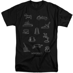 Monopoly Token - Men's Tall Fit T-Shirt Men's Tall Fit T-Shirt Monopoly   