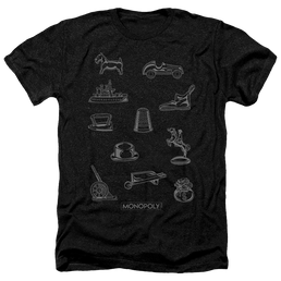 Monopoly Token - Men's Heather T-Shirt Men's Heather T-Shirt Monopoly   