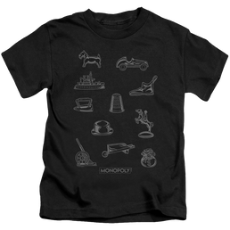 Monopoly Token - Kid's T-Shirt Kid's T-Shirt (Ages 4-7) Monopoly   