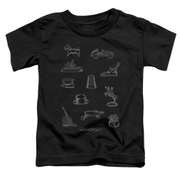 Monopoly Token - Toddler T-Shirt Toddler T-Shirt Monopoly   