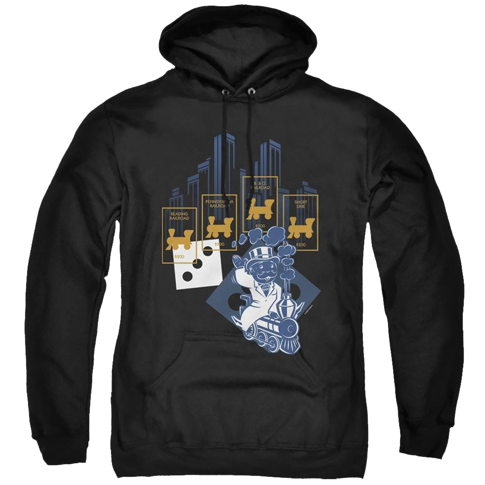Monopoly The True Railroad Tycoon No Logo - Pullover Hoodie Pullover Hoodie Monopoly   