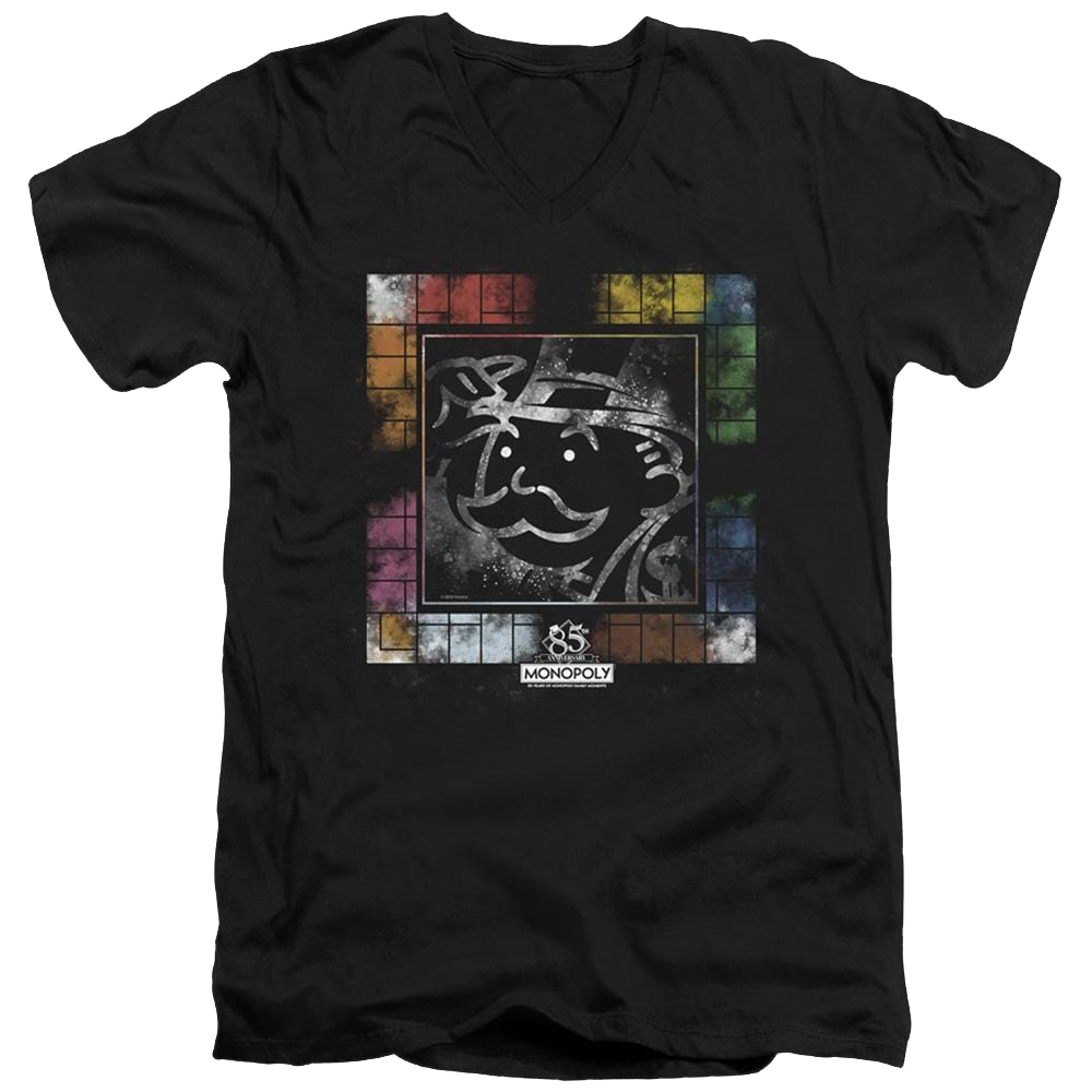 Monopoly Dusty Game Board - Men's V-Neck T-Shirt Men's V-Neck T-Shirt Monopoly   