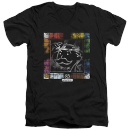 Monopoly Dusty Game Board - Men's V-Neck T-Shirt Men's V-Neck T-Shirt Monopoly   