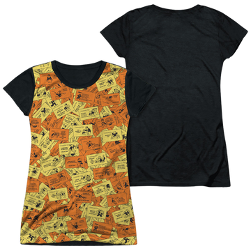 Hasbro Monopoly Chance Chest Cards juniors black back t-shirt