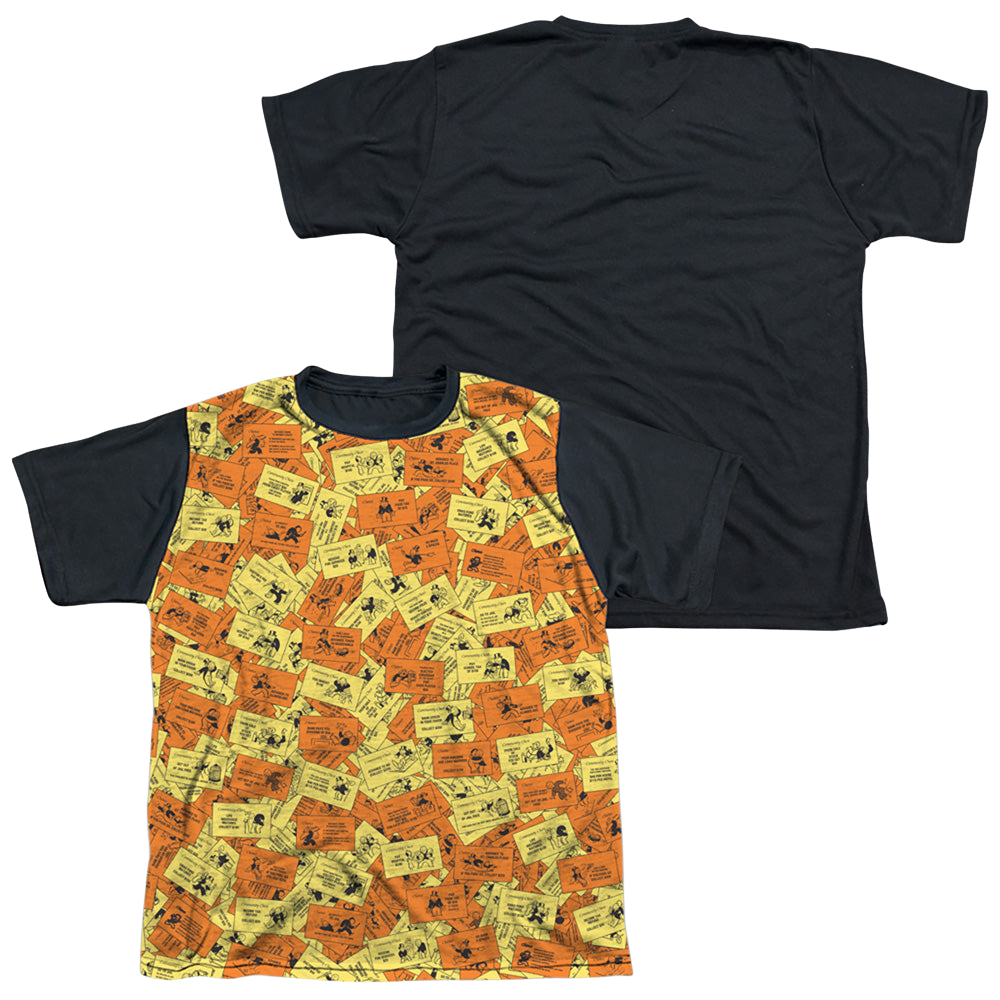 Hasbro Monopoly Chance Chest Cards - Youth Black Back T-Shirt Youth Black Back T-Shirt (Ages 8-12) Monopoly   