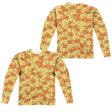 Hasbro Monopoly Chance Chest Cards men's all-over print long sleeve