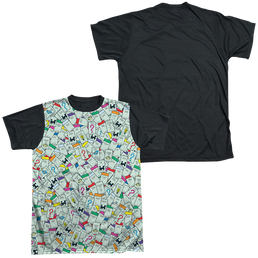Hasbro Monopoly  Property Spaces - Men's Black Back T-Shirt Men's Black Back T-Shirt Monopoly   