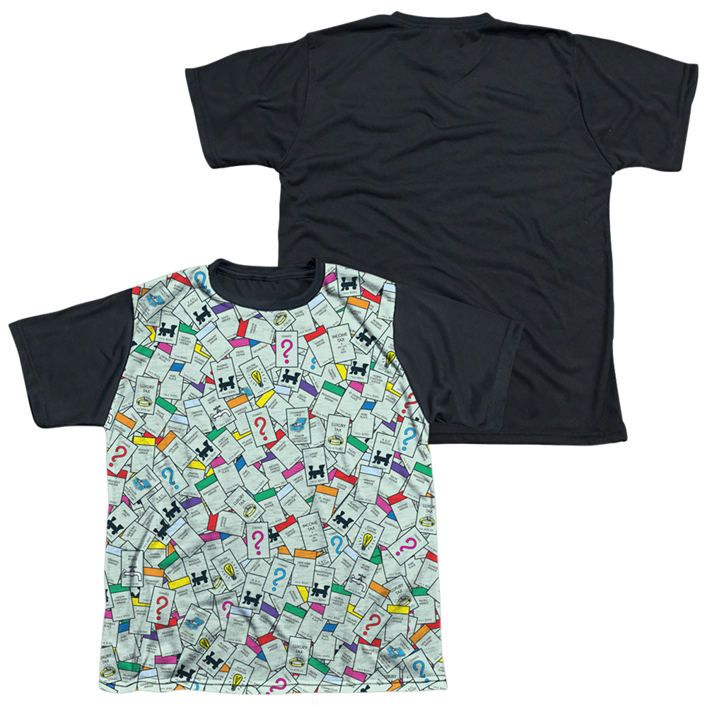 Monopoly Property Spaces - Youth Black Back T-Shirt Youth Black Back T-Shirt (Ages 8-12) Monopoly   