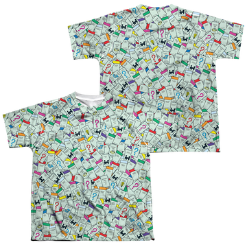 Monopoly Property Spaces (Front/Back Print) - Youth All-Over Print T-Shirt Youth All-Over Print T-Shirt (Ages 8-12) Monopoly   