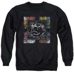 Monopoly Dusty Game Board No Logo - Men's Crewneck Sweatshirt Men's Crewneck Sweatshirt Monopoly   