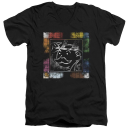 Monopoly Dusty Game Board No Logo - Men's V-Neck T-Shirt Men's V-Neck T-Shirt Monopoly   