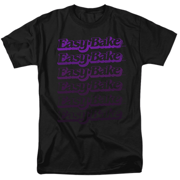Black men's regular fit t-shirt with Easy Bake Oven Faded graphic