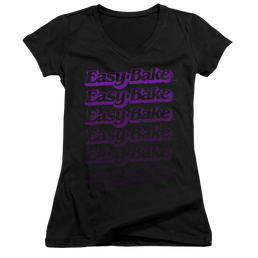 Easy Bake Oven Faded - Juniors V-Neck T-Shirt Juniors V-Neck T-Shirt Easy Bake Oven   