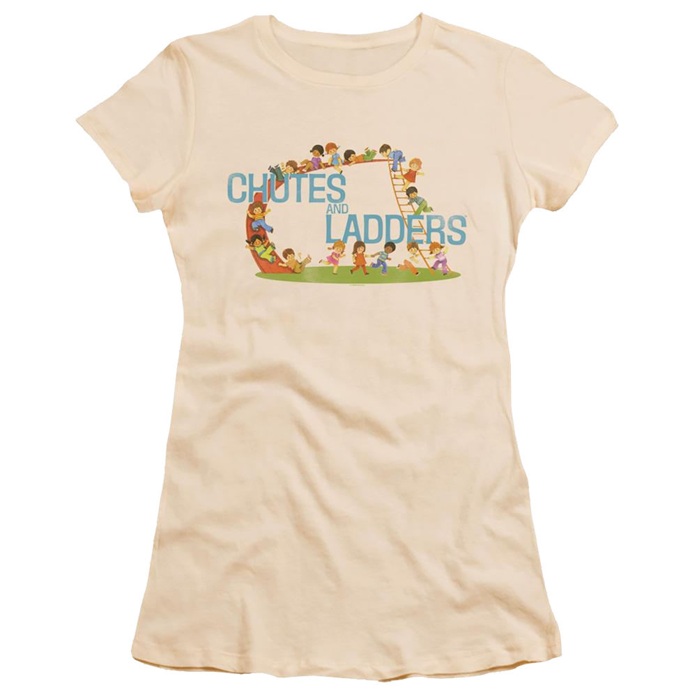 Vintage Chutes And Ladders - Juniors T-Shirt Juniors T-Shirt Chutes and Ladders   