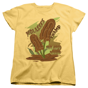 Banana women's t-shirt with Candy Land Molasses Popsicle V2 graphic
