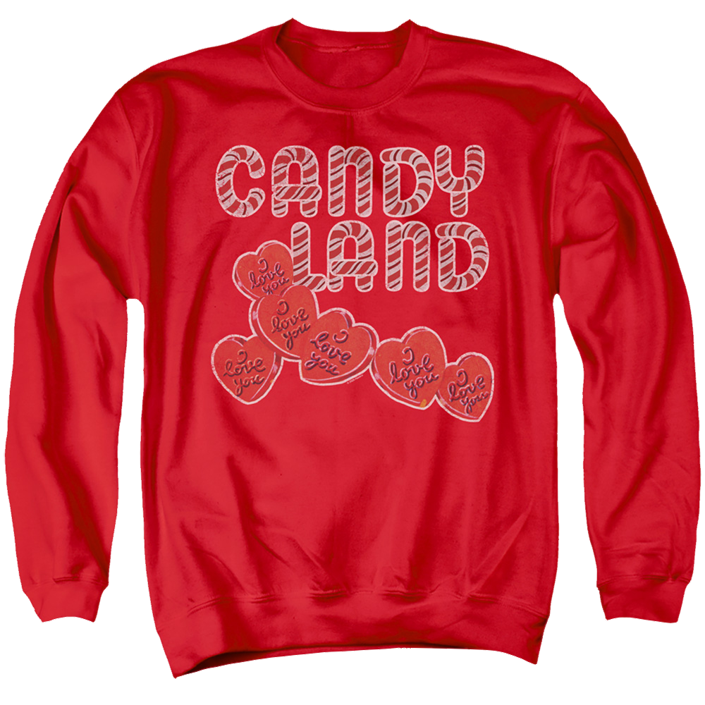 Candy Land I Love You - Men's Crewneck Sweatshirt Men's Crewneck Sweatshirt Candy Land   