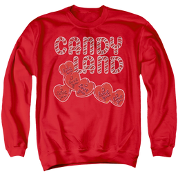 Candy Land I Love You - Men's Crewneck Sweatshirt Men's Crewneck Sweatshirt Candy Land   